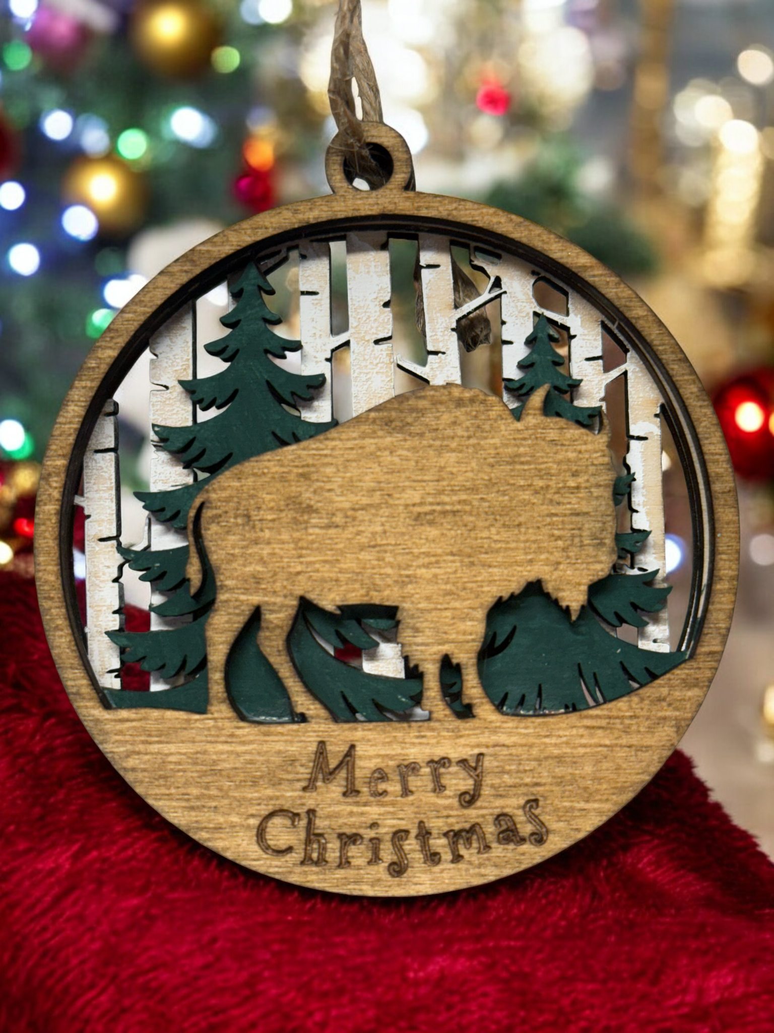 3D Wooden Ornament - Woodland Animals