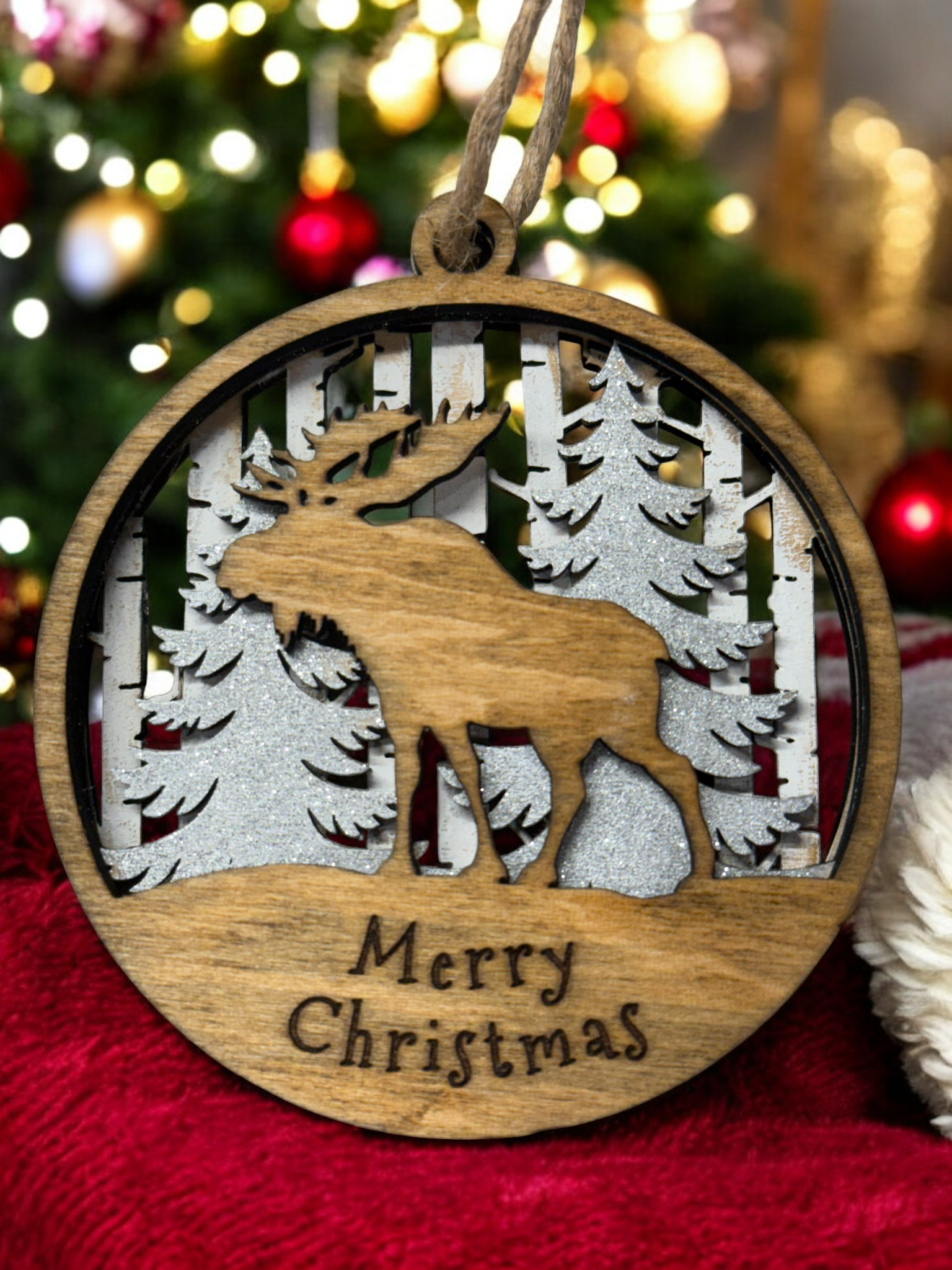 3D Wooden Ornament - Woodland Animals