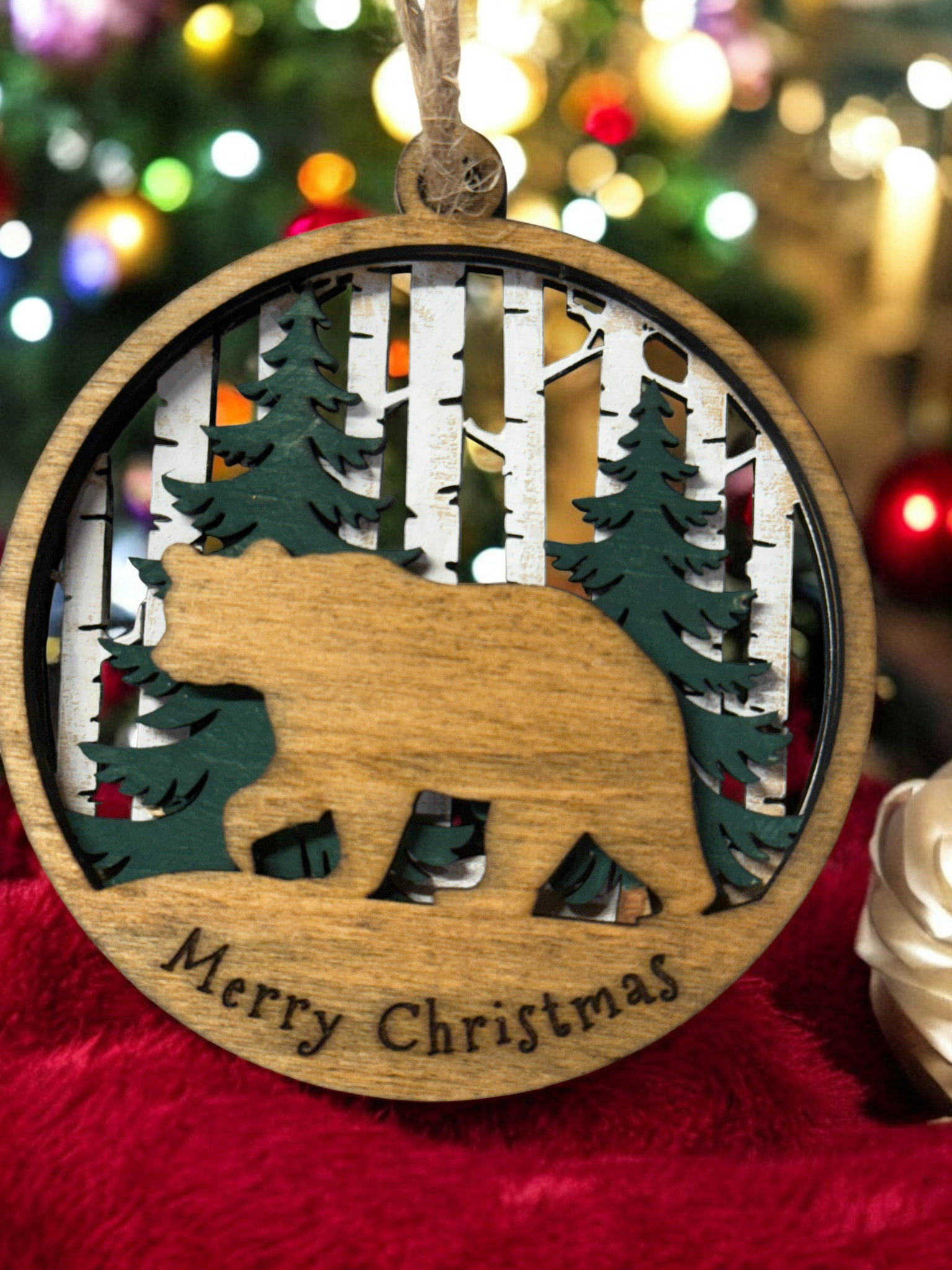 3D Wooden Ornament - Woodland Animals