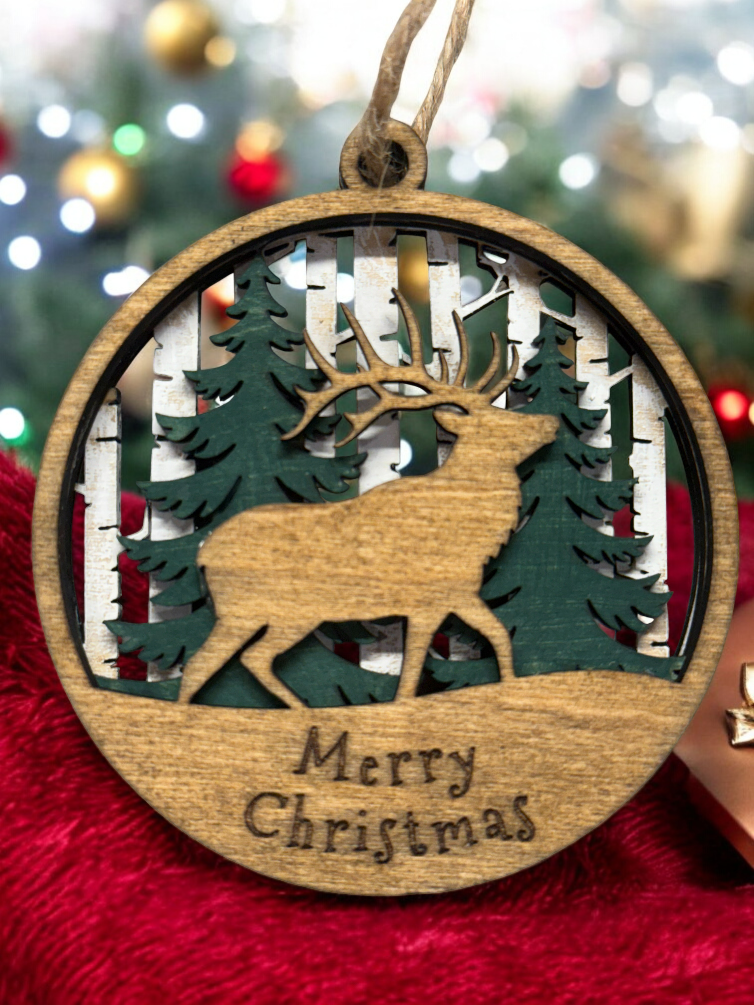 3D Wooden Ornament - Woodland Animals