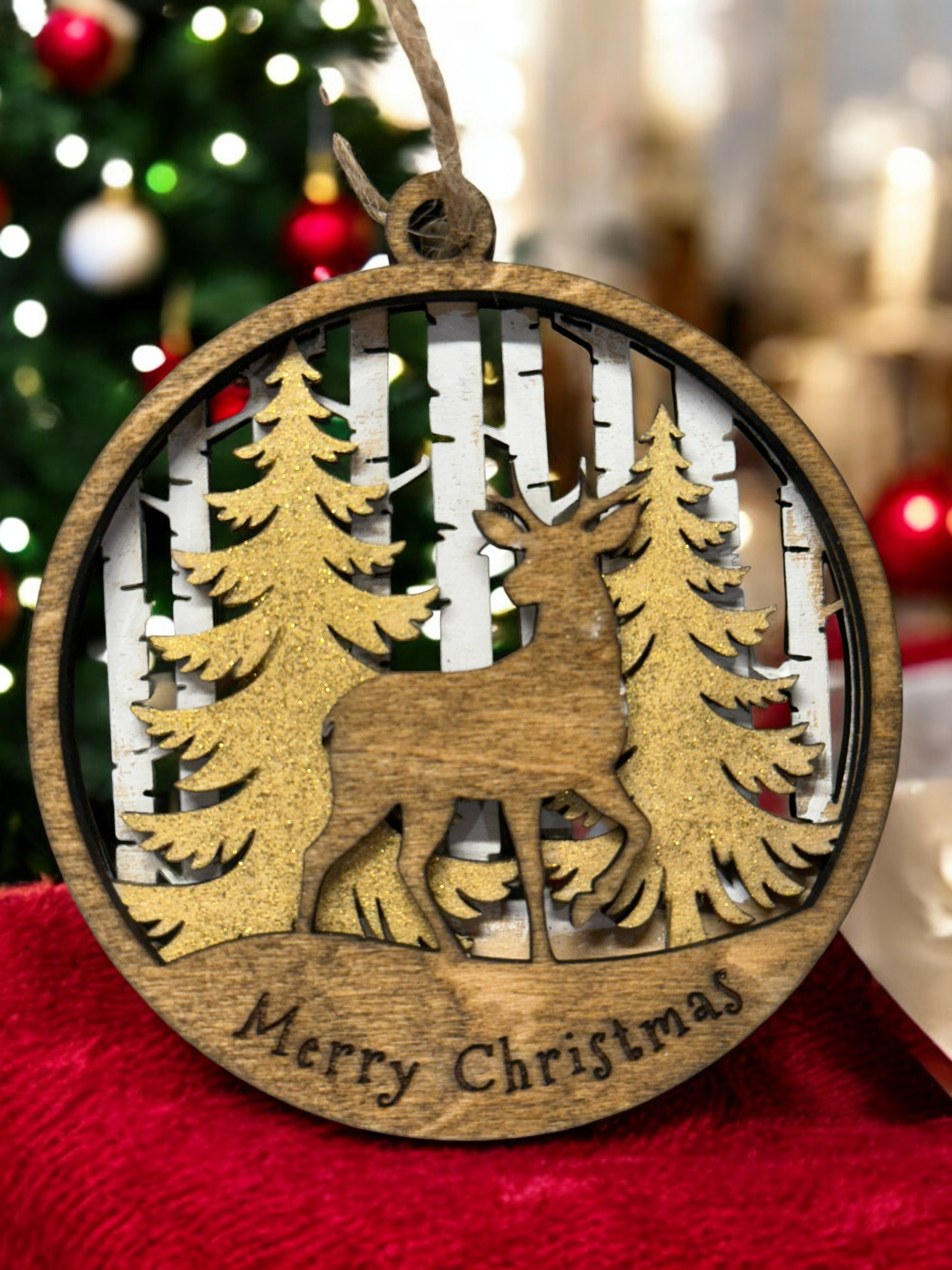 3D Wooden Ornament - Woodland Animals