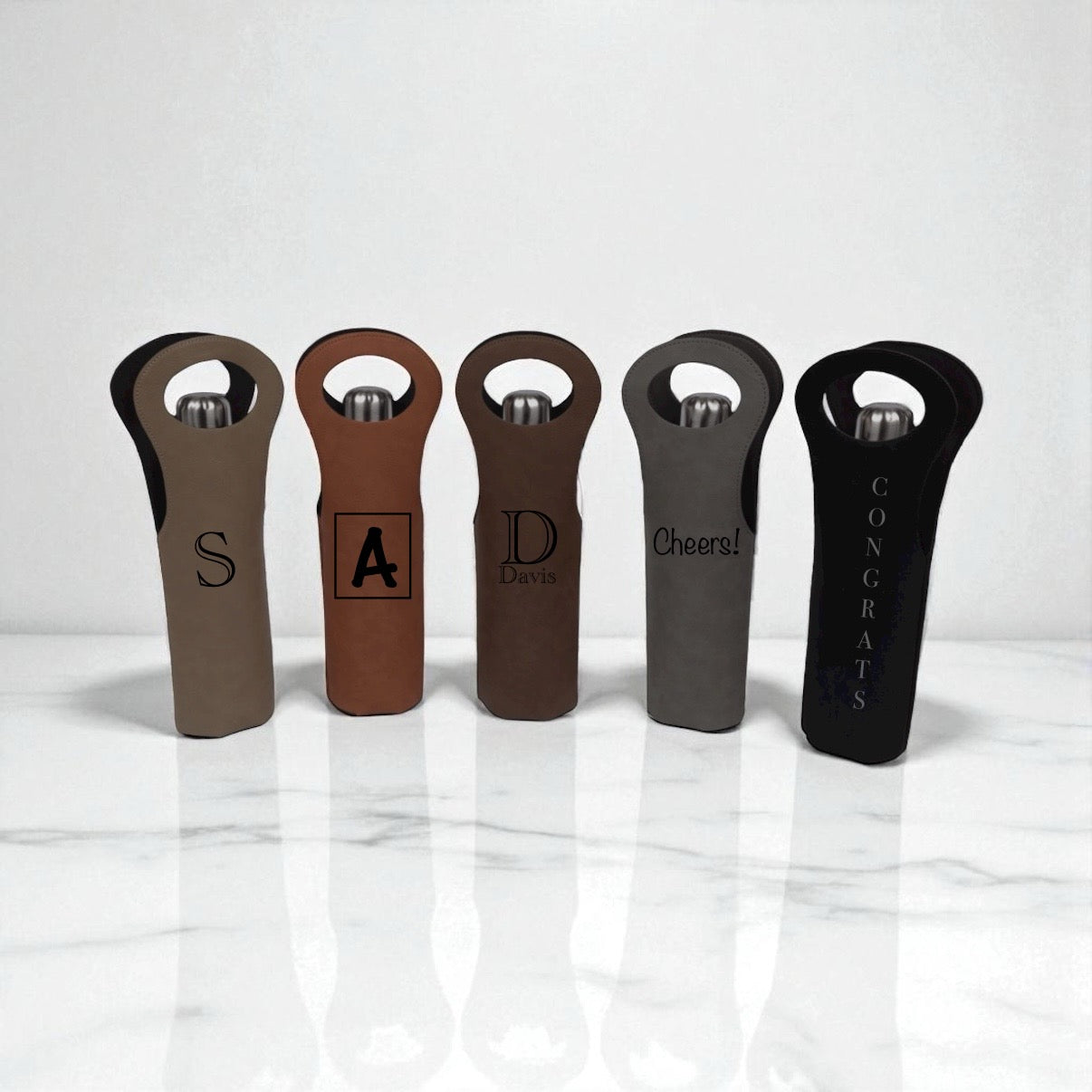 Leatherette Wine Tote