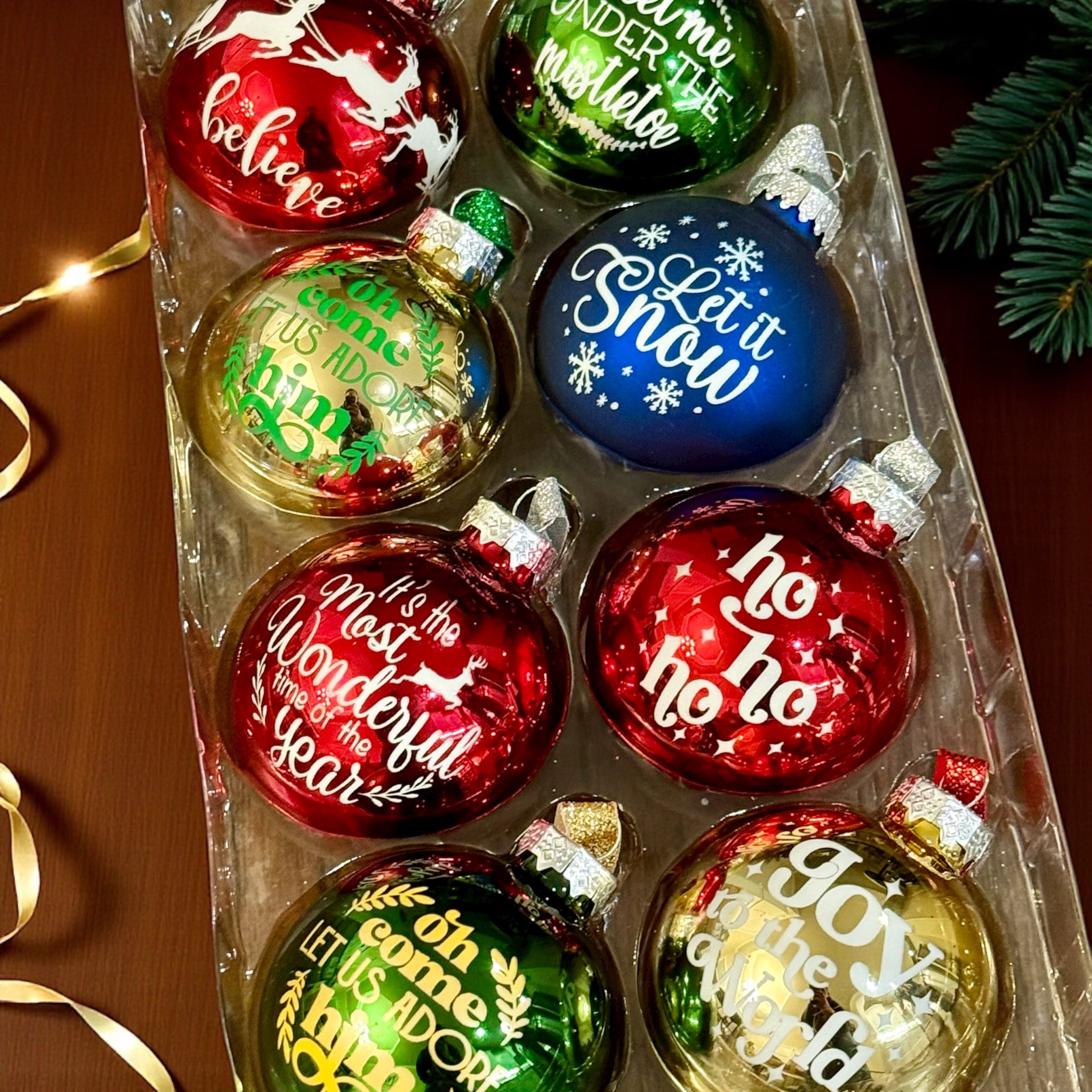 Large Glass Christmas Ornament