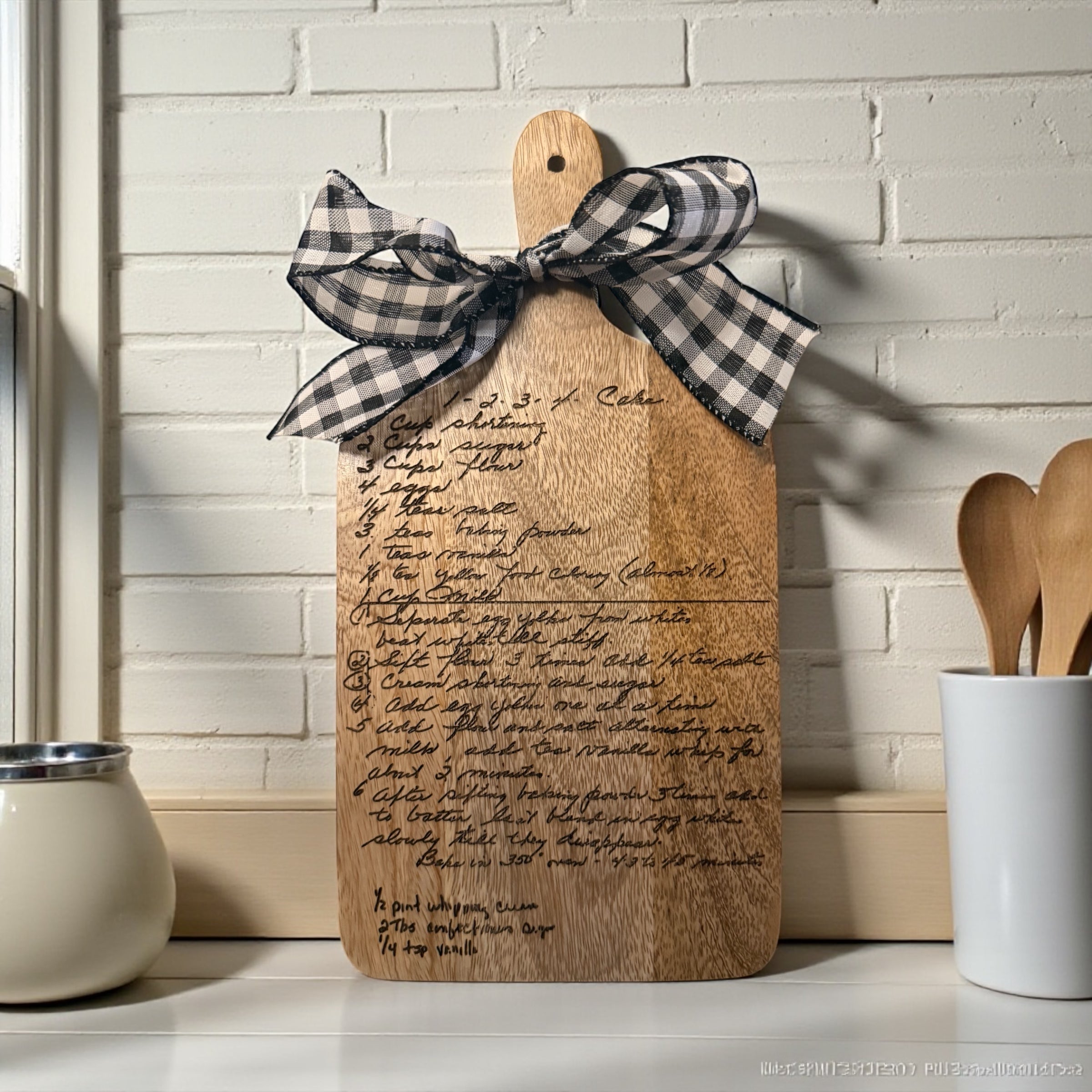 Handwritten Keepsake Board
