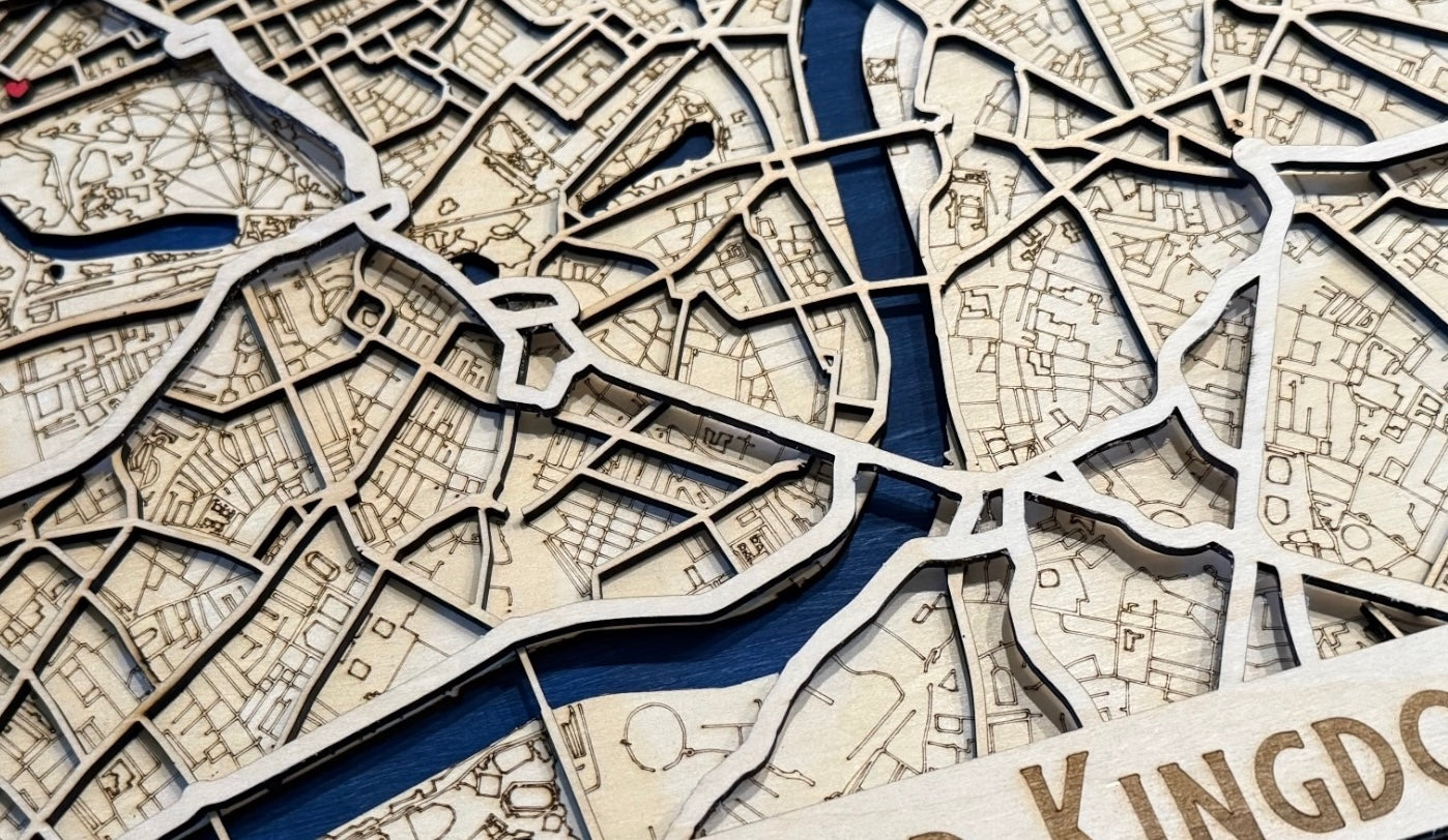 Custom City Wall Map