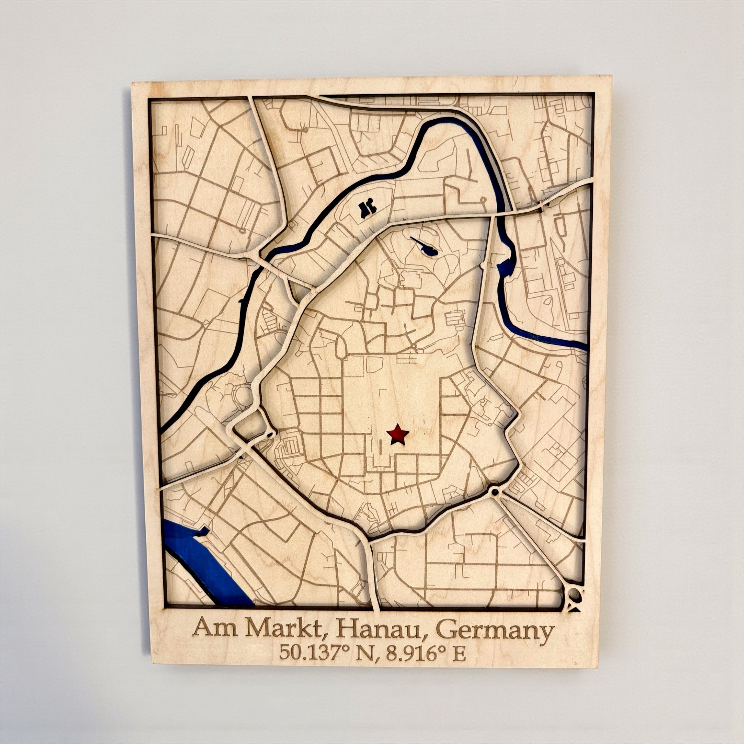 Custom City Wall Map