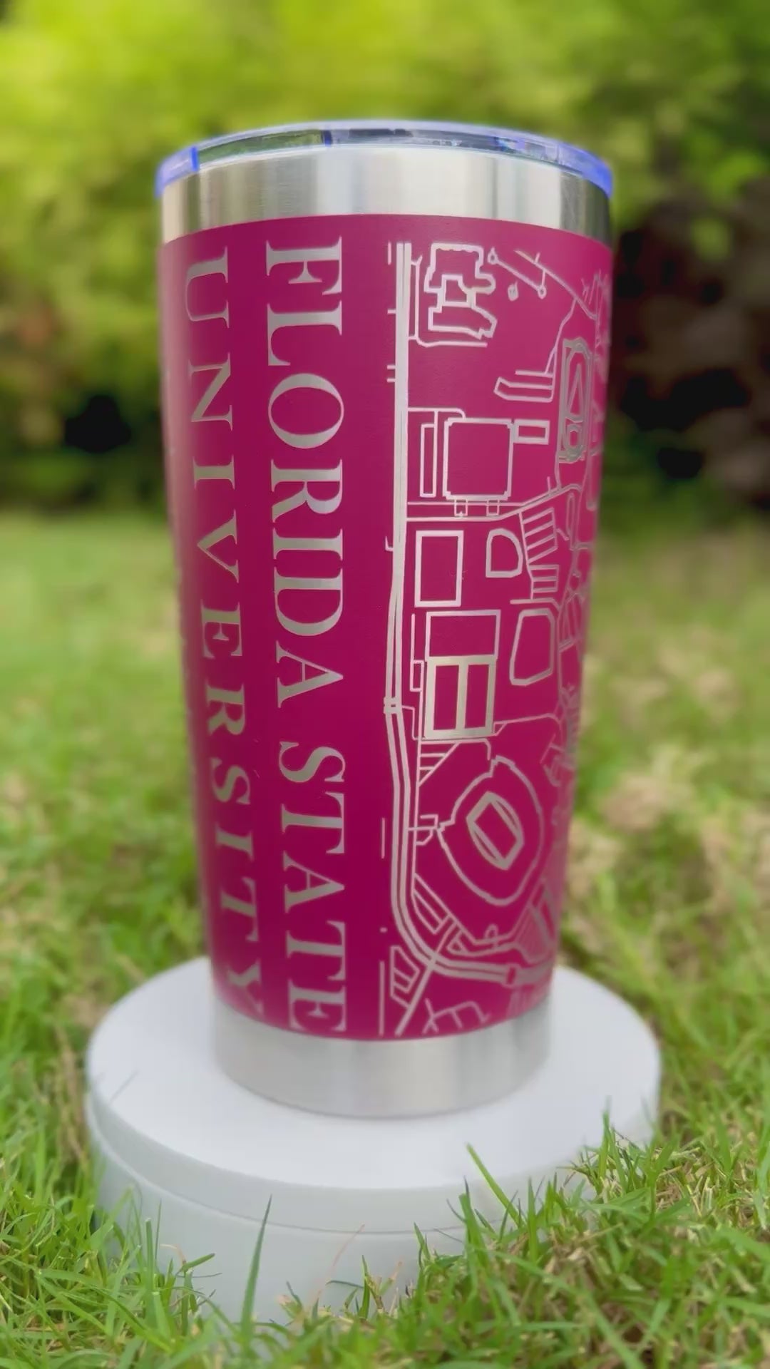 Custom Campus Map Tumbler